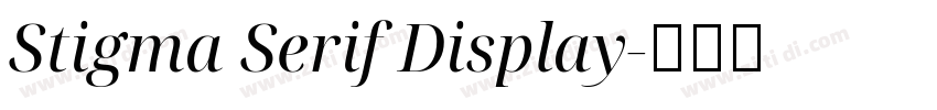 Stigma Serif Display字体转换